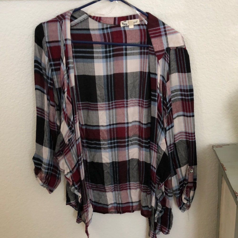 Flannel sweater